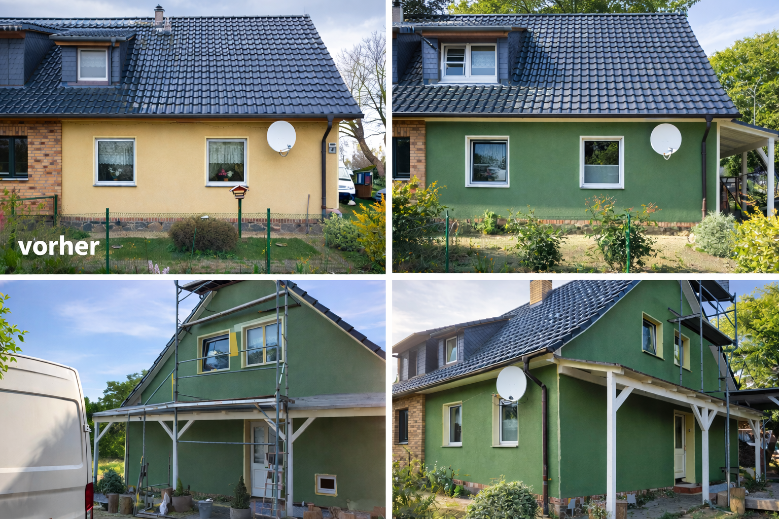 Fassade Anstrich und Dachholz Anstrich