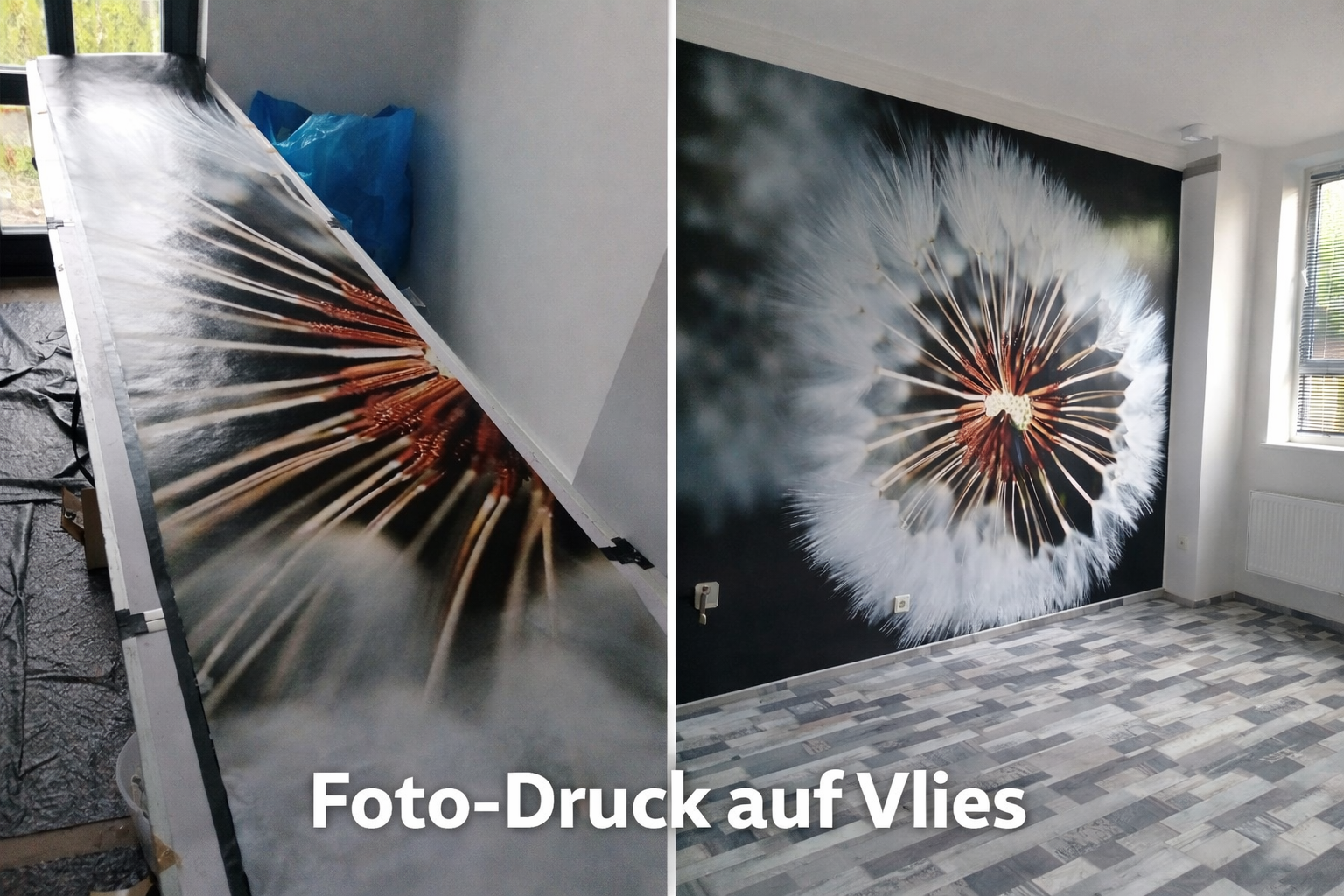 Große Wandtapete mit abstraktem Muster